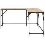  Radni stol boja hrasta sonome 149x149x75 cm konstruirano drvo | shoptok.hr