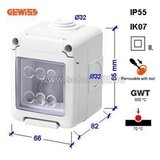 GEWISS GW27042 vodonepropusno kućište za sistemske uređaje - 2 gang - siva ral 7035 - ip55 | Eponuda.com