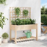  Vrtna saksija Bež 115 x 60,5 x 153 cm Čvrsto drvo jele | shoptok.hr