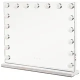 LED prigušiva make-up ogledalo HOLLYWOOD LED/15W/230V 60x50 cm bela