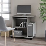 vidaXL Računalniška miza betonsko siva 80x50x75 cm iverna plošča Cene