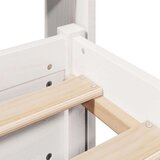 vidaXL Posteljni okvir z vzglavjem bel 120x190 cm trdna borovina | Shoptok.si