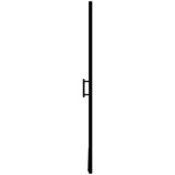  Vrata za tuš od kaljenog stakla 81 x 195 cm crna | shoptok.hr