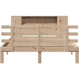 vidaXL Knjižna postelja brez vzmetnice 140x190 cm trdna borovina | Shoptok.si