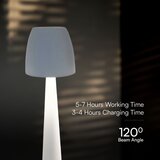  LED prigušiva punjiva dodirna stona lampa LED/3W/5V 3000-6000K bela | Eponuda.com