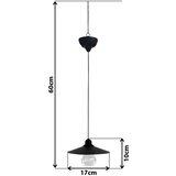 LED solarna viseća lampa na sajli DINA 1,2V 200 mAh IP44 | Eponuda.com