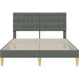  Okvir za krevet Tamnosiva 140 x 200 cm Tkanina - Tamnosiva 140 x 200 cm | shoptok.hr
