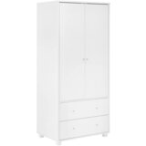 Bessagi Home Garderobna Omara Milo, Bela, Klasična Vrata | Shoptok.si