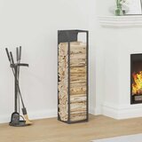 vidaXL stojalo za drva antracit 25x25x100 cm hladno valjano jeklo | Shoptok.si