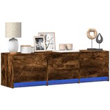 Furnova TV omarica LED dimljeni hrast 140x34x40 cm inženirski les, (21924495) Cene