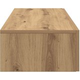 vidaXL Stenska polica s predali artisan hrast 60x26,5x15 cm inž. les | Shoptok.si