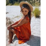 DStreet MIJA dress orange EY2172 | ePonuda.com