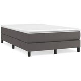  s oprugama i madracem sivi 120x190 cm od umjetne kože | shoptok.hr