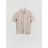 Reserved Lanena regular fit košulja - bež | shoptok.hr