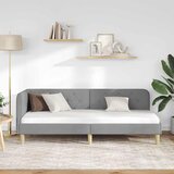  Kutni okvir kreveta Svijetlo siva 80 x 200 cm tkanina | shoptok.hr