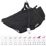 vidaXL Vodootporni reflektirajući kaput s pojasom za pse crni 5XL | shoptok.hr