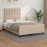  Okvir za krevet boja cappuccina 120x200 cm umjetna koža Cijene