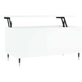 vidaXL Stolić za kavu sjajni bijeli 90x44 5x45 cm konstruirano drvo | shoptok.hr