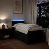  Box spring krevet s madracem crni 80 x 200 cm od tkanine | shoptok.hr