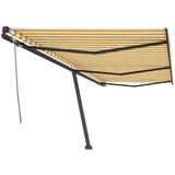  Samostojeća tenda na ručno uvlačenje 600 x 350 cm žuto-bijela | shoptok.hr