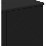 vidaXL Kopalniška omarica z vrati Črna 61 x 35 x 64 cm Konstruiran les | Shoptok.si