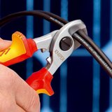 Knipex vde izolovane makaze za kablove sa dodatkom za kačenje 165mm (95 16 165 t) | ePonuda.com