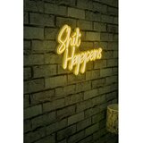 Wallity Dekorativna plastična LED rasveta Shit Happens Yellow Cene