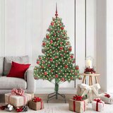 vidaXL Božično drevo med 300 LED z stojalom Zelena 180 cm PVC | Shoptok.si