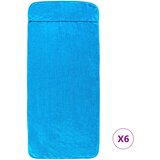  Ručnici za plažu 6 kom tirkizni 60 x 135 cm od tkanine 400 GSM | Eponuda.ba