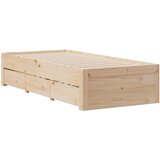  Okvir kreveta bez madraca 75 x 190 cm od masivne borovine | shoptok.hr