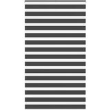 vidaXL Zavjesa zebra crna 130x230 cm širina tkanine 125,9 cm poliester | shoptok.hr