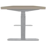 Uvi električna miza hrast desk sonoma, belo - rjava | Shoptok.si