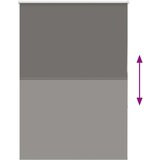 vidaXL Rolo zavjesa Blackout siva 100x150 cm Širina tkanine 95,7 cm | shoptok.hr