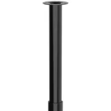 teleskopska pohištvena noga (š x do: 6 x 6 cm, nastavitev višine: 70 cm - 110 cm, nosilnost izdelka: 80 kg, jeklo, črna, okrogle oblike)