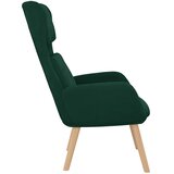  Stolica za opuštanje tamnozelena baršunasta | shoptok.hr