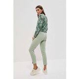 Moodo 7/8 smooth pants - green Cene
