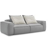 Bobochic Paris Svetlo siva sedežna garnitura iz umetnega usnja 260 cm Boheme – | Shoptok.si