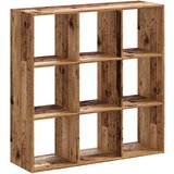  Regal za knjige boja staro drvo 102x32x102 cm konstruirano drvo | Shoptok.si