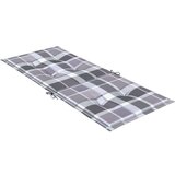 vidaXL Jastuci za stolice 4 kom sivi karirani 120x50x3 cm od tkanine | shoptok.hr