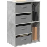  Strani šal s predalom Betonsko siva 60 x 33,5 x 84 cm, (5000233747) | Shoptok.si