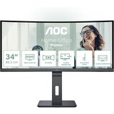 AOC CU34P3CV 34" VA,21:9, zakrivljen 3440x1440 100Hz 1ms MPRT HDMI, DP, USB visina VESA crna cene
