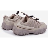 Boto Children's Sneakers With Drawstring Light Beige Nanelita | Shoptok.si