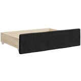 Dnevni krevet na razvlačenje s ladicama crni 80x200 cm tkanina | shoptok.hr
