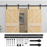  Klizna vrata 2 kom. 90 x 210 cm Masivna borovina | shoptok.hr