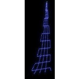 vidaXL LED božično drevesce med 276 LED Modra 511 cm Kovina | Shoptok.si