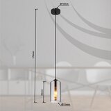 Globo 21002H - visilica na sajli olly 1xE27/25W/230V ø 11 cm crna | Eponuda.com