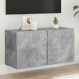 vidaXL Stenska TV omarica betonsko siva 80x30x41 cm Cene