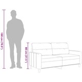  Dvosjed od tkanine svjetlosivi 140 cm Siva | Shoptok.si