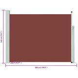  Uvlačiva bočna tenda za terasu 140 x 500 cm smeđa | shoptok.hr