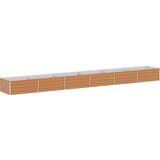  Povišena gredica - Vrtna gredica Svijetlosmeđa 600 x 80 x 45 cm | shoptok.hr